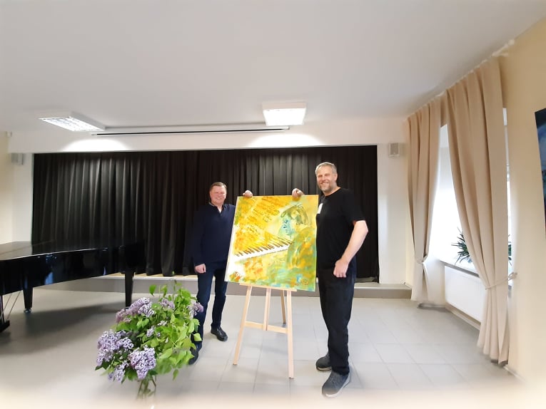 Marijaus Petrausko tapybos darbų parodos “Jazzman” uždarymas
