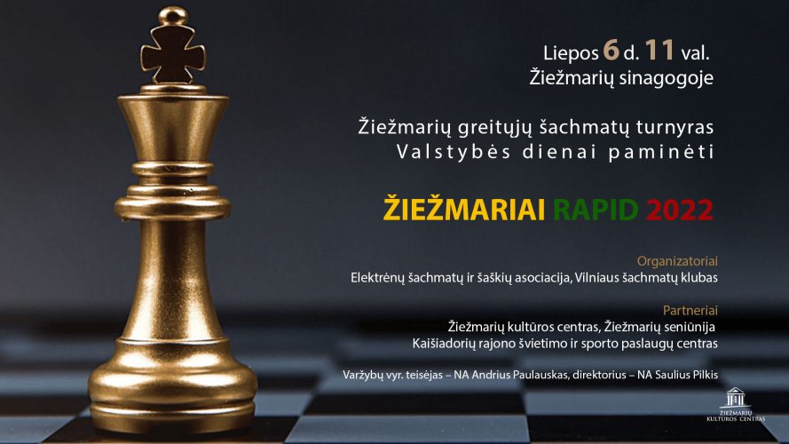 Žiežmarių greitųjų šachmatų turnyras Valstybės dienai paminėti 2022